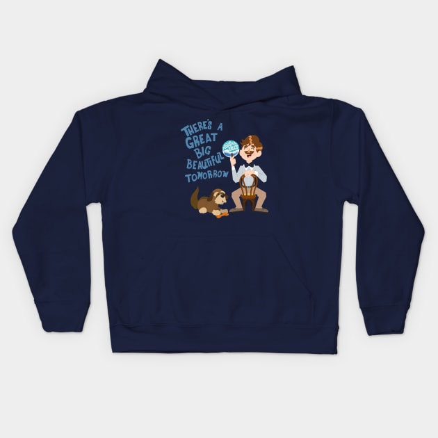 Man Has a Dream Kids Hoodie by zipadeelady